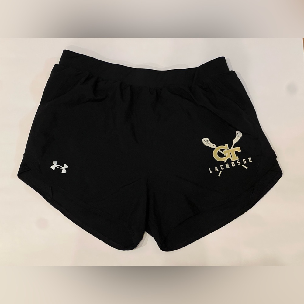 Georgia Tech Lax Black Under Armor Heat Gear Shorts